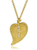 Alex Soldier Gold Leaf Pendant with Silvermist Diamonds