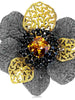 Alex Soldier Citrine Coronaria Brooch