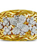 Gold Diamond Bouquet Ring with Diamonds