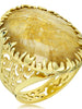 Alex Soldier Fine Lace Ring with Rutilated Quartz