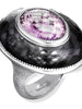 Silver Galactica Ring with Rose de France Amethyst