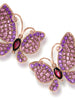 Alex Soldier Gold Butterfly Earrings with Topaz & Sapphires