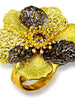 Alex Soldier Gold Coronaria Ring with Champagne Diamond