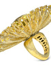 LEMON QUARTZ, YELLOW SAPPHIRES, AND DIAMOND ASTRA RING IN YELLOW GOLD