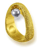 Diamond Gold Modern Art Ring