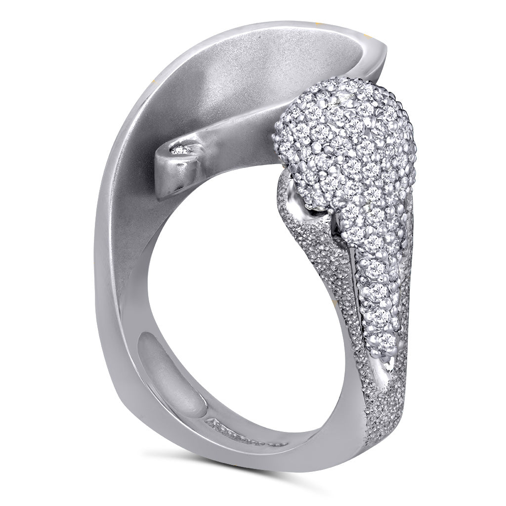 Gold Calla Ring with Diamonds – Alex Soldier
