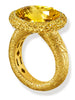 Citrine Cocktail Ring In Yellow Gold