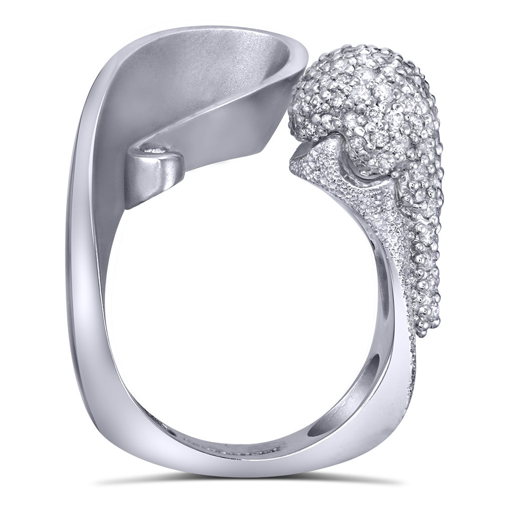 Gold Calla Ring with Diamonds – Alex Soldier