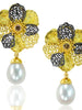 Alex Soldier Coronaria Convertible Earrings with Diamonds & Pearls