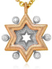 Alex Soldier Diamond Star of David in Rose and White Gold
