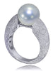 18 karat white gold