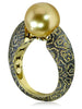 Golden Pearl Gold Ring