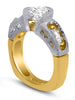 18 karat yellow and white gold