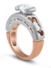 18 karat rose and white gold