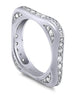 18 karat white gold