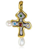  Alex Soldier Byzantine Cross Pendant with Gemstones