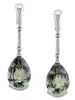 Csarite Diamond White Gold Swan Drop Earrings