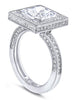 18 karat white gold