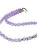 ROSE DE FRANCE AMETHYST BEAD NECKLACE IN WHITE GOLD