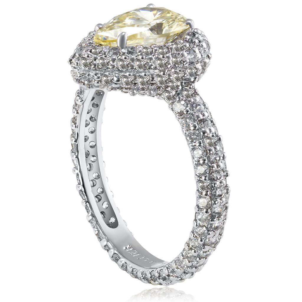 Stardust Diamond Pear Shape Engagement Ring &nd...
