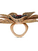 MANDARIN GARNET AND DIAMOND CORONARIA RING IN ROSE GOLD