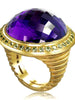 AMETHYST AND PERIDOT GOLD SYMBOLICA RING