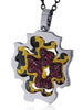 Alex Soldier Grand Cross Pendant/Necklace with Rubies