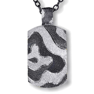 Silver Cora Tag Pendant/Necklace on Chain