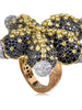  18 karat white, yellow and rose gold