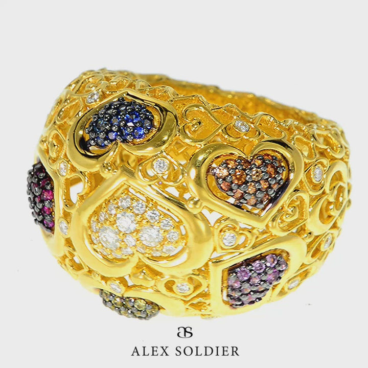 Alex Soldier Open Heart Ring