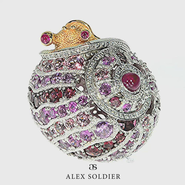 Alex Soldier Rosy The Snail Ring
